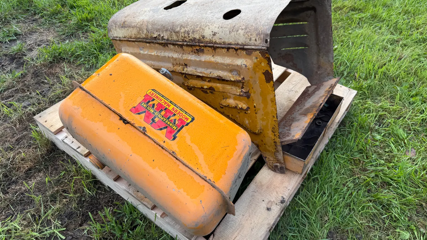 Minneapolis Moline Hood, Fuel Tank, and Toolbox