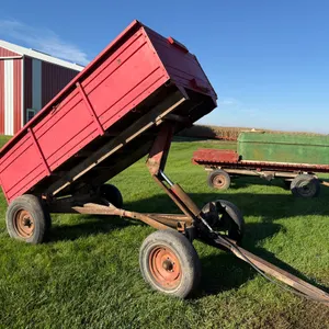 Grain Wagon, Steel Box, End Dump, Minnesota Running Gear, Tires Hold Air, Hydraulic Lift Works But B