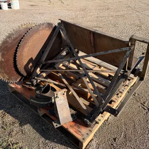Buzz Saw, Brackets For Farmall Tractor, Two Blades, Stored Inside