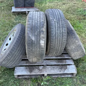 (4) Goodyear Wrangler P265/70R17 Tires On Rims, Came Off A 2006 Chevy 1500