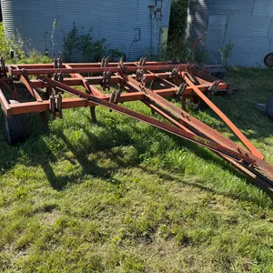 International 14' Chisel Plow, Missing 1 Shank, 6-Bolt Hubs, 9.5L-15SL Tires, No Cylinder
