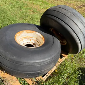 (2) 16.5L-16.1 Implement Tires On 8-Bolt Rims