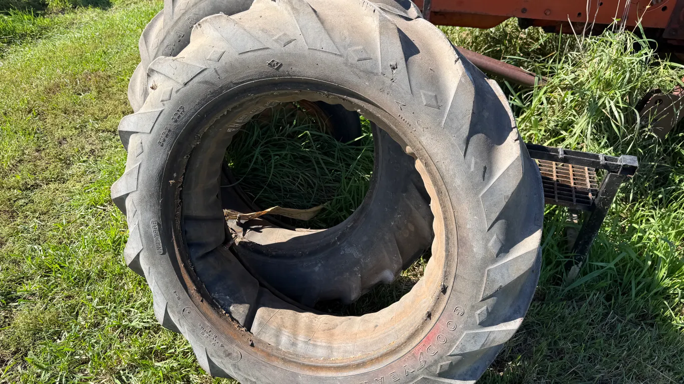(2) Used Firestone 9-24 Irrigation Tower Tires, Have Tubes