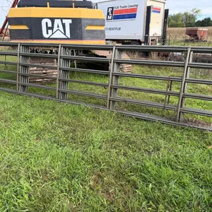 (10) 20' 6-Bar Continuous Fence Panels With Connectors, Never Been Used