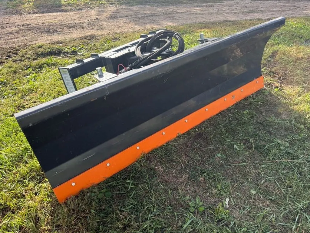 Wolverine Blade, Skid Steer Mount, Hoses + Ends, Hydraulic Angle, 84" Blade