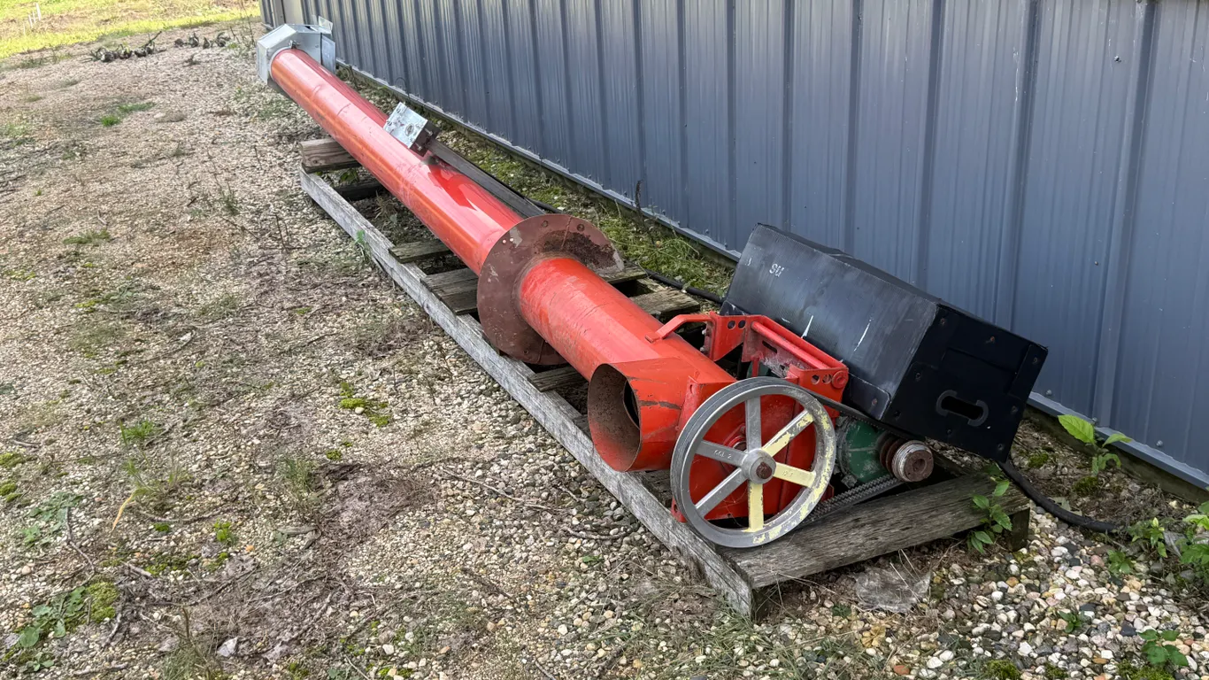 8" X 15 Ft Sump Auger, 3 HP Electric Motor, Single Phase
