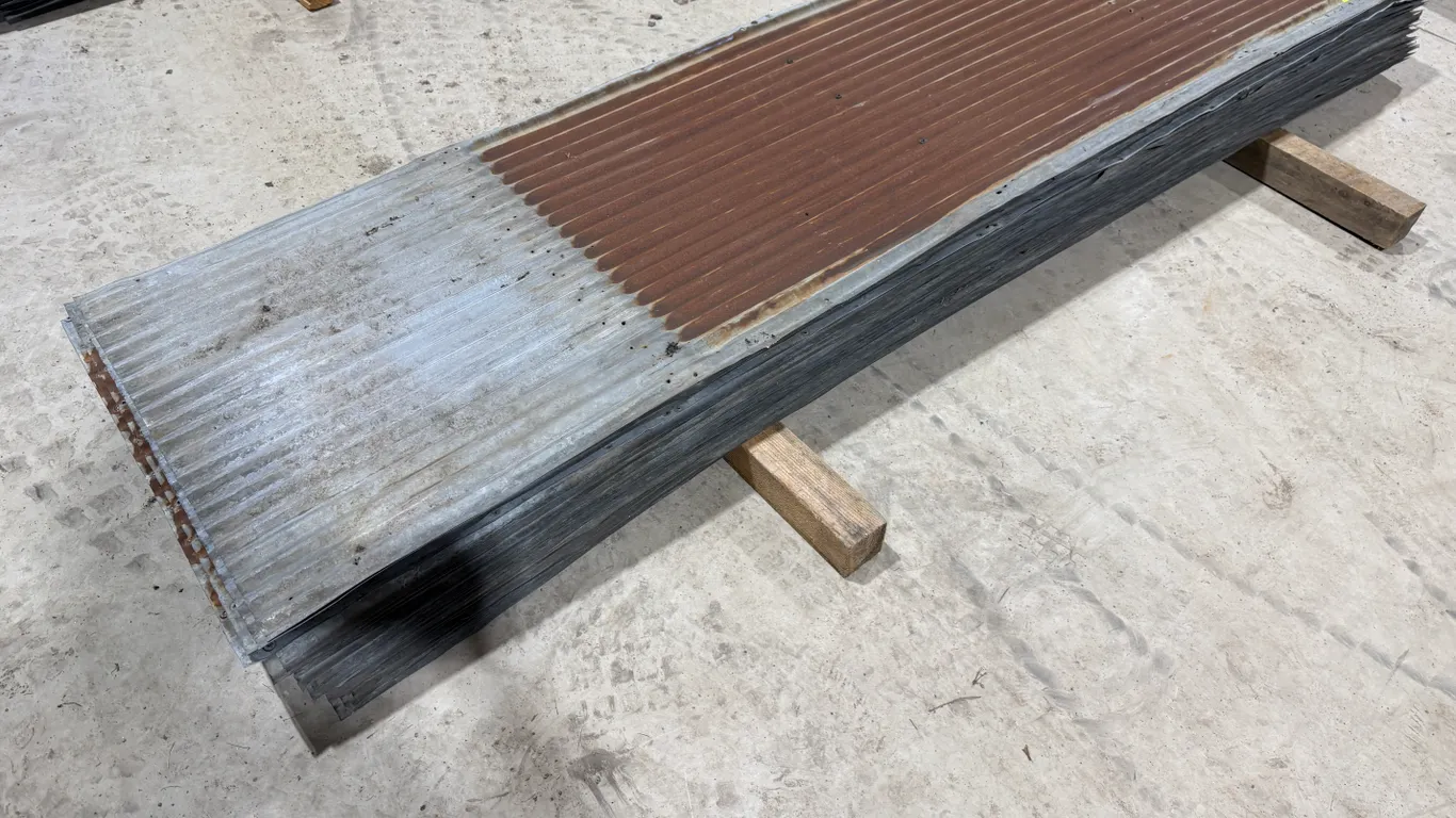 (25) 8’ x 25 ¾” Pieces of Used Steel, Buying All for One Money