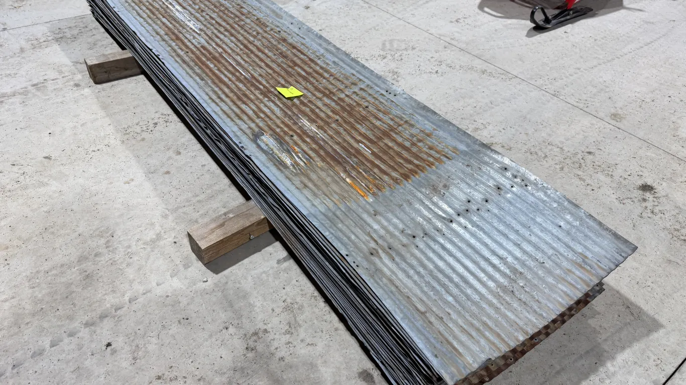 (29) 9’ x 25 ¾” Pieces of Used Steel, Buying All for One Money