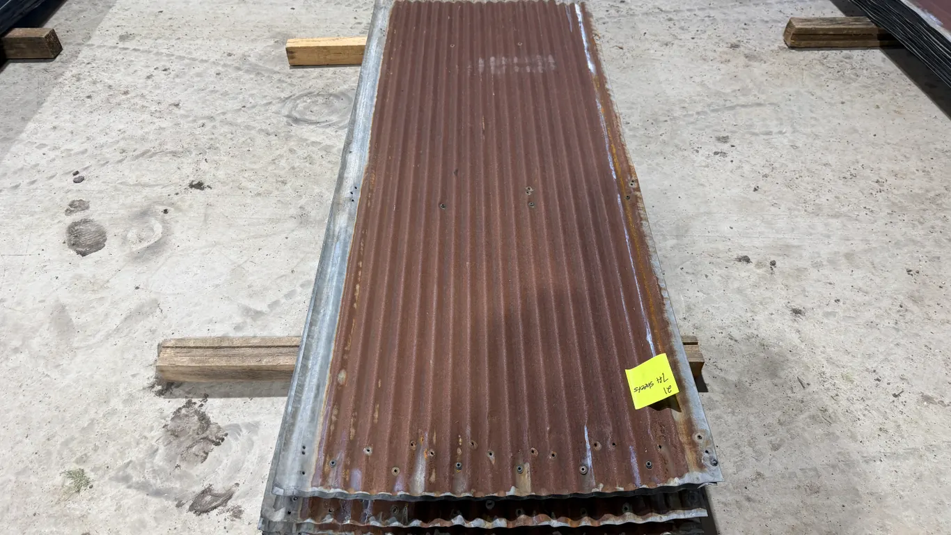 (21) 7’ x 25 ¾” Pieces of Used Steel, Buying All for One Money