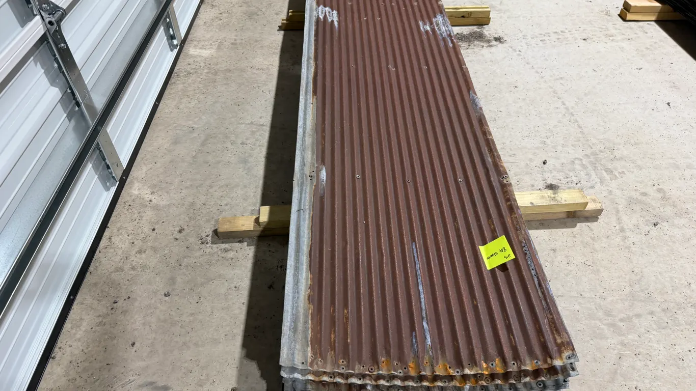 (25) 8’ x 25 ¾” Pieces of Used Steel, Buying All for One Money