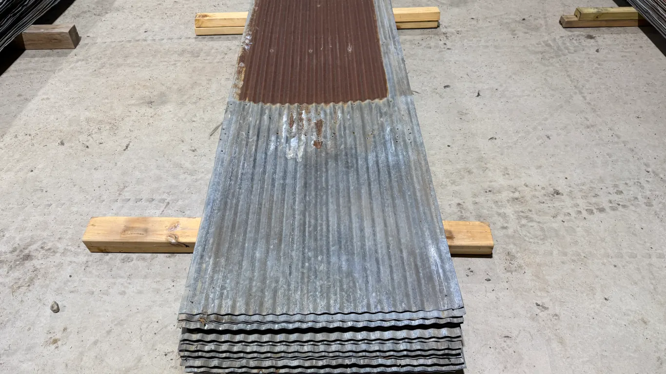(25) 8’ x 25 ¾” Pieces of Used Steel, Buying All for One Money