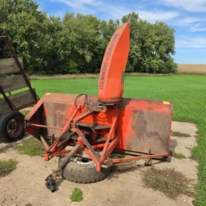 Raths Made in Norcross, MN 8’ Snow Blower, Small 1000 PTO, Hydraulic Spout, Dual Auger, Model: 299-R
