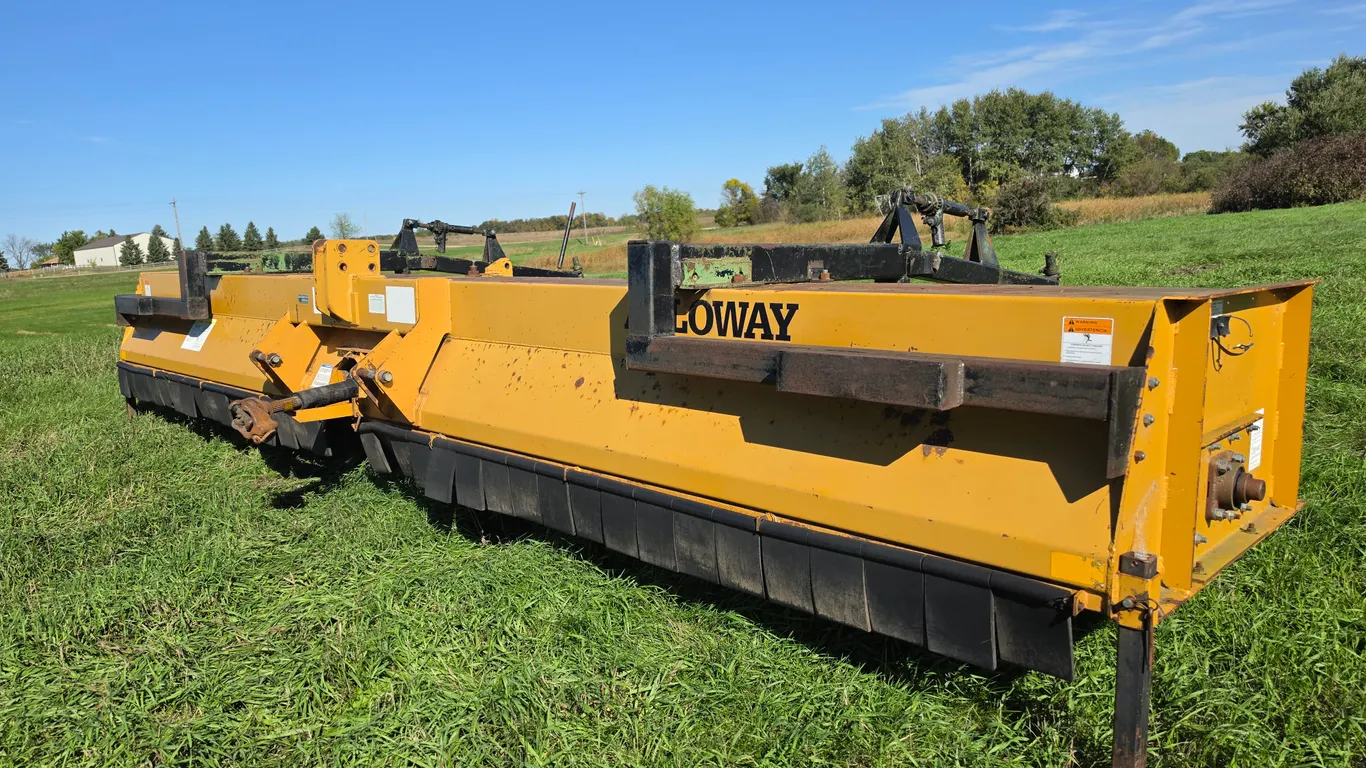 20’ Alloway Stalk Chopper, Cup Knives, Small 1000 PTO, 2 Rear Manual Adjust Assist Wheels, SN: 26068