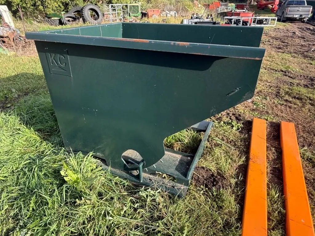 KC 2 Yd Self Dumping Hopper, Fork Pockets