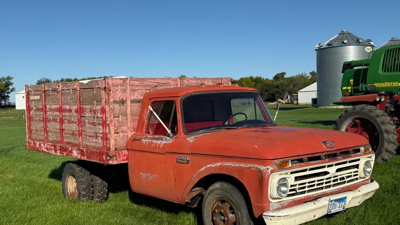 1965 Ford 1 Ton Truck With 10 Ft Box & Hoist, New Tires, Brakes, All Lights Have Been Redone, Recent