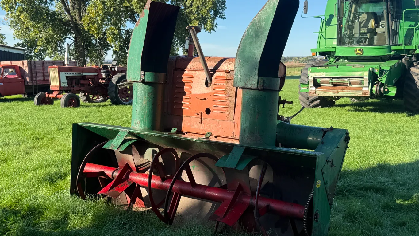 Farmhand Snow Thrower 8 Ft Wide With WC Allis-Chalmers Engine With Clutch Assembly Was Adapted To Ba