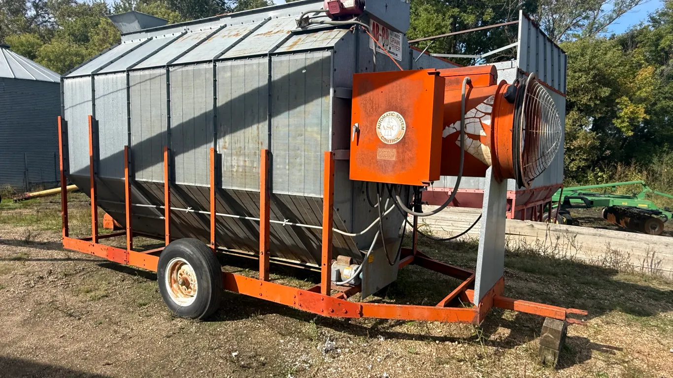 AB8 Dryer Updated To AB180, 5889 Hours, 220 Volt Single Phase, LP Gas