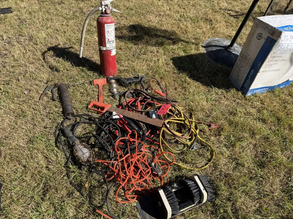 Battery Jumper Cables, 2 Receiver Hitches, And Miscellaneous Items (Lot 25)