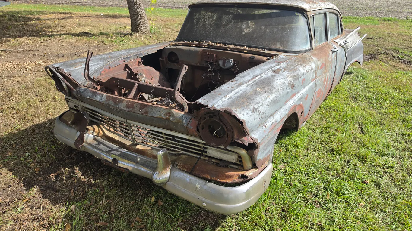 1958 Ford 4 Door, No Motor or Transmission, Parts Car, No Title