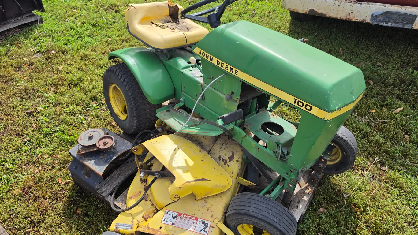 John Deer 100 Lawn Mower with Deck and Redone Engine (Needs Assembly and Install), SN: 082878M