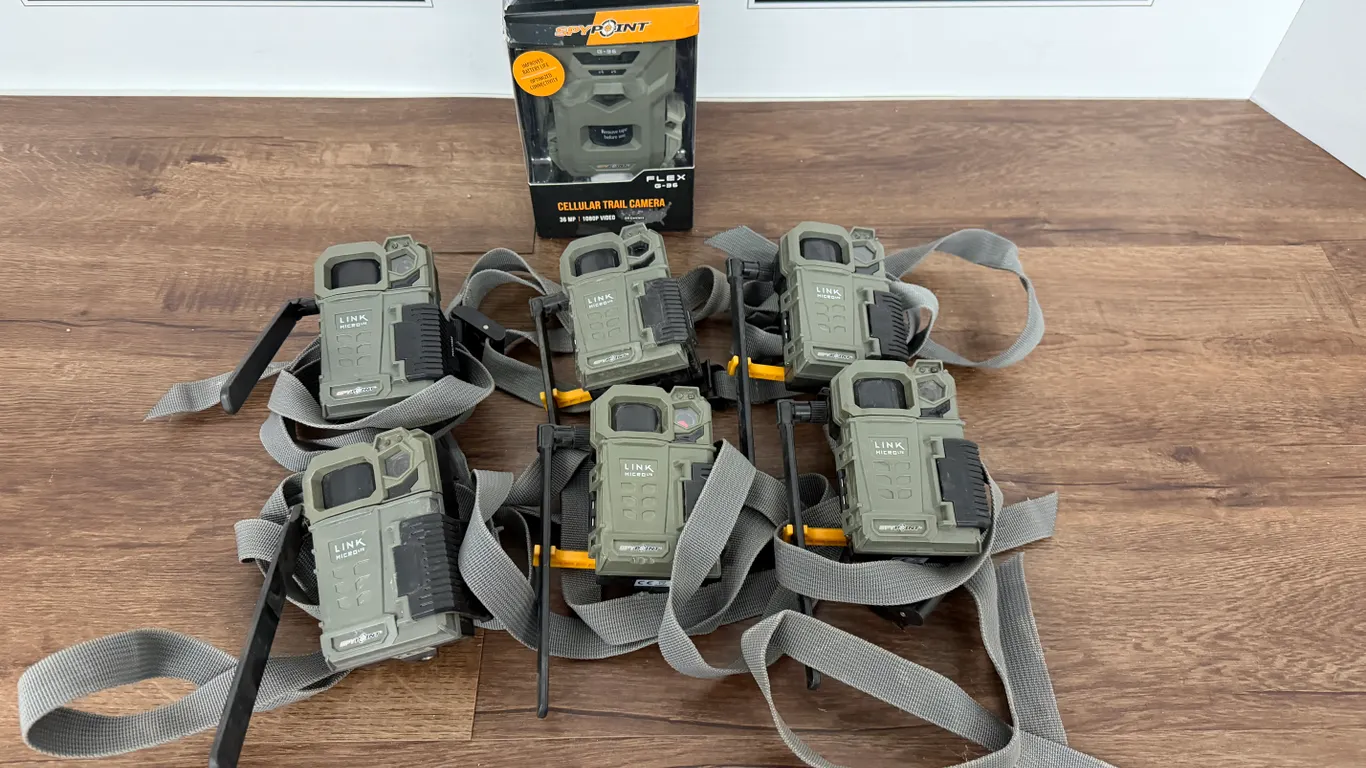 (7) Used Spy Point Flex G-36 Cellular Trail Cameras, Buying All One Money