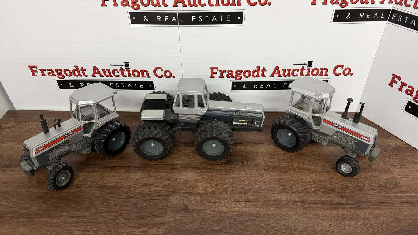 White 2-135, White 2-155 and White 4-210 1/16 Toy Tractors