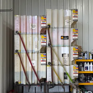Bulk Oil Rack, (6) 60 Gallon Oil Barrels, (1) 110 Gallon Oil Barrel, Oil NOT Included