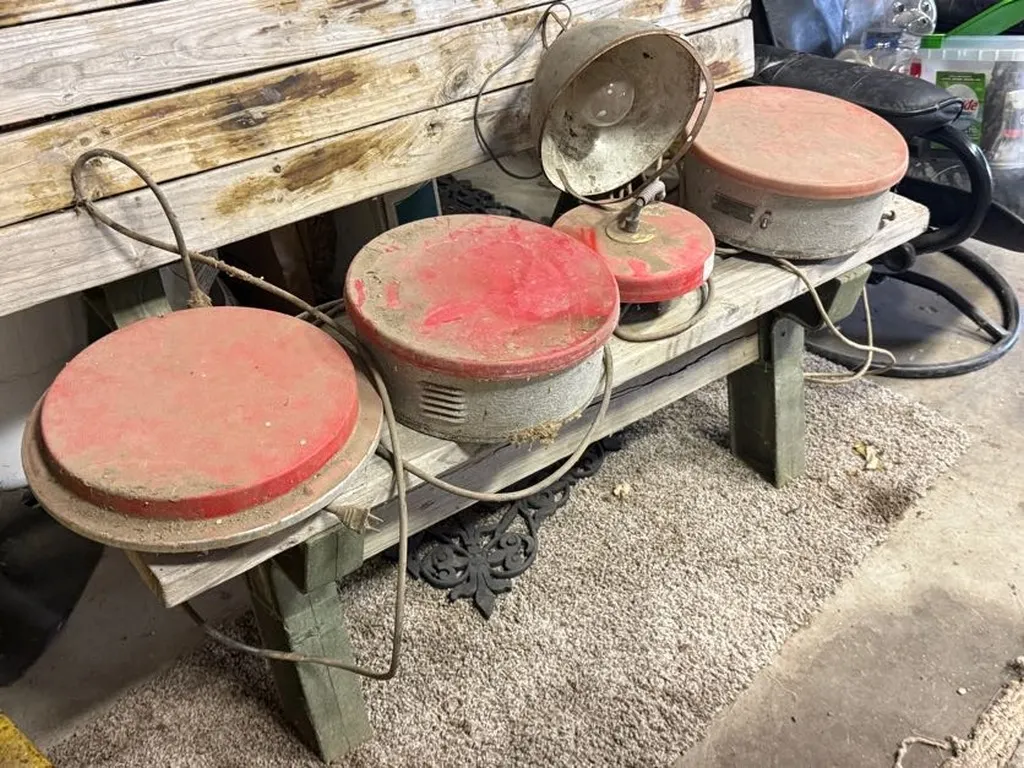 (3) Egg Washers And A Cattle Tank Floating Heater, Buying All for One Money