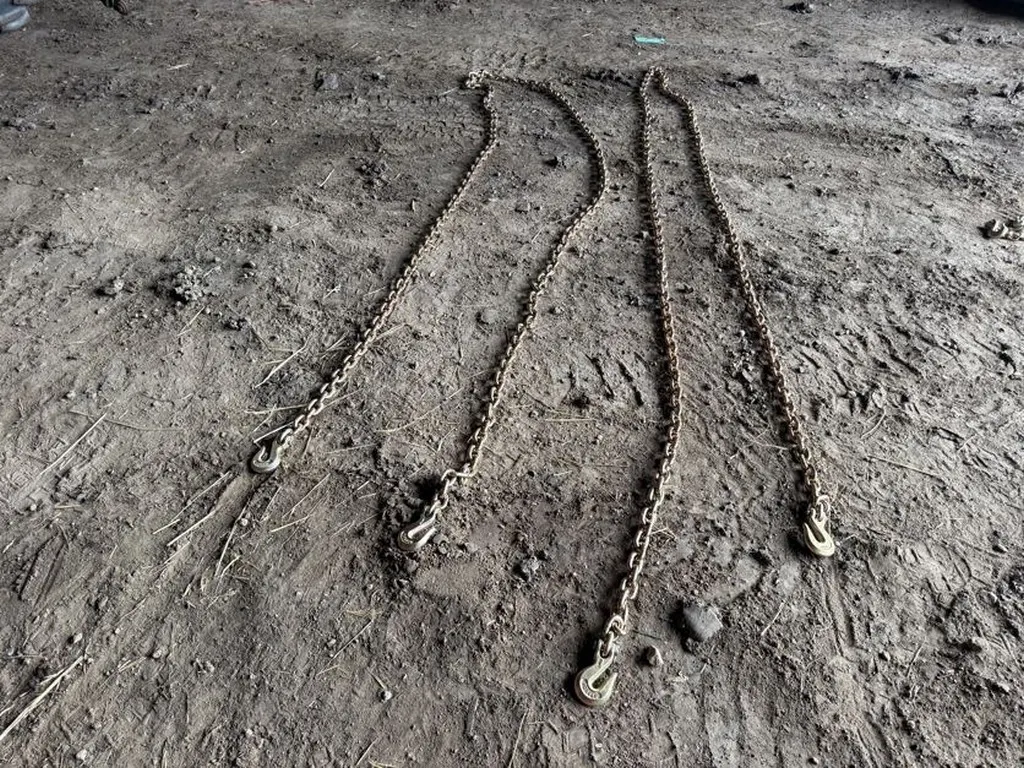 (2) 20 Ft 3/8" Chains, Grade 80