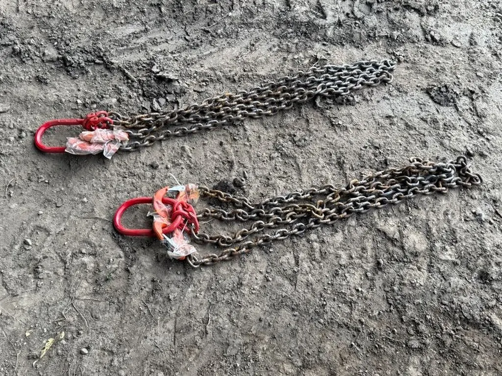 (2) Chain Slings, Grade 80 5/16" Chain