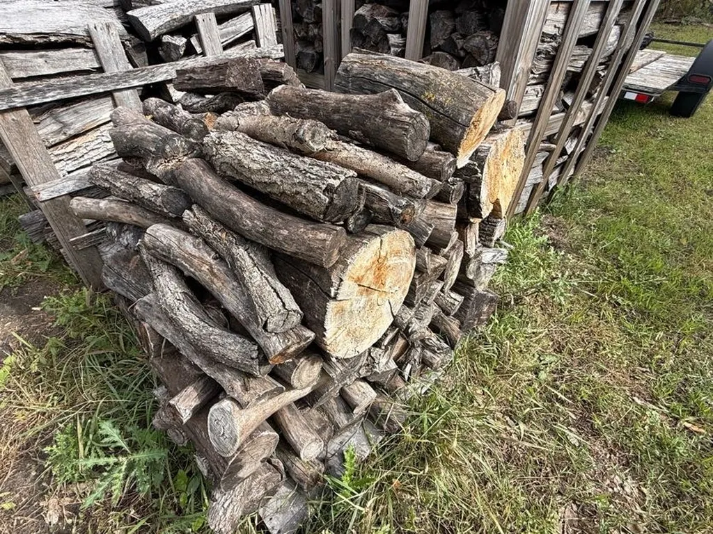 (2) Misc Piles Of Mixed Hardwood Firewood, Buying All for One Money