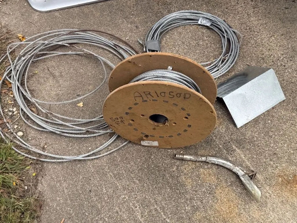 Misc Assortment Of 3/16" Steel Cable