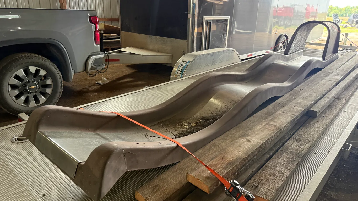 Slide With Fiberglass Sides, 15' 6" Long, 19 1/2" Wide