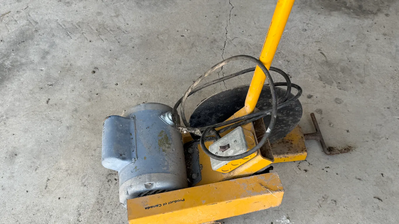 Chop Saw With 12" Blade And Electric Motor