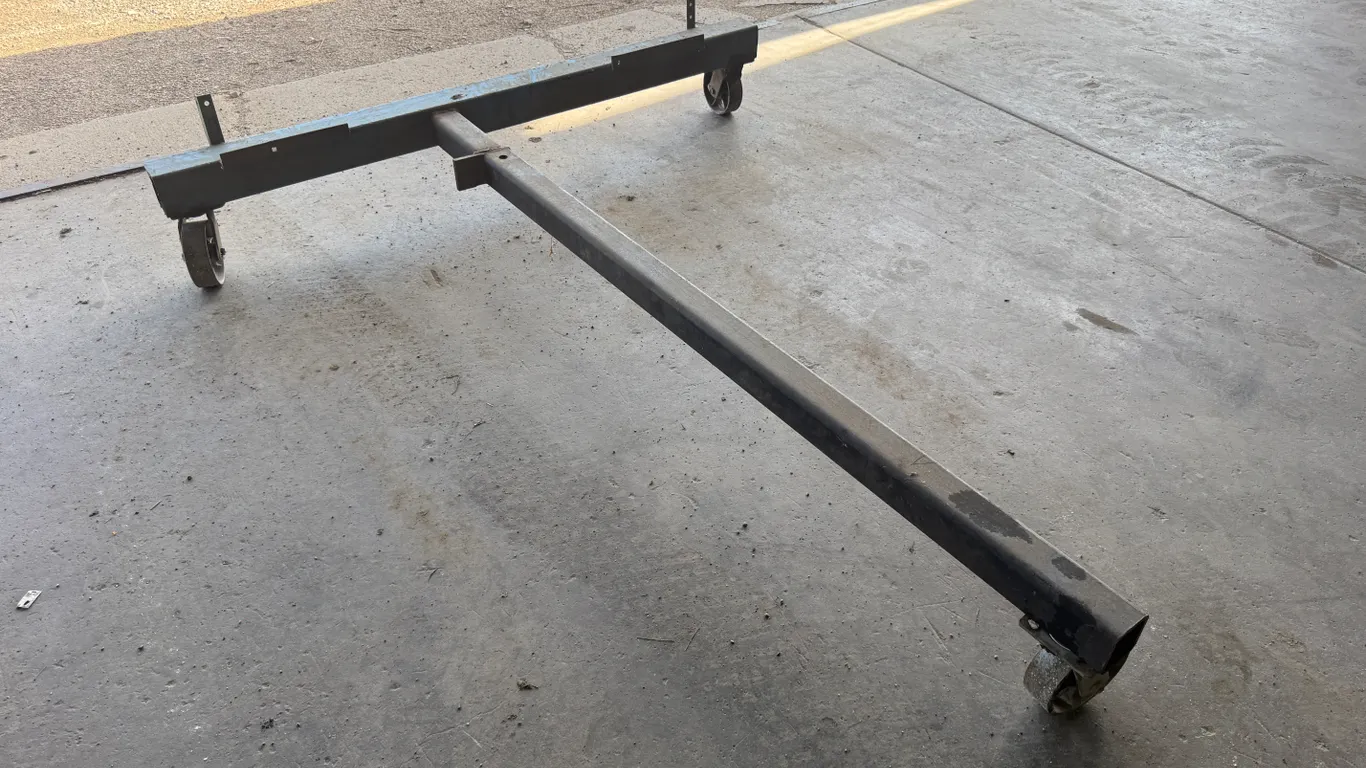 Misc Frame On Steel-Cast Wheels, 68" X 81"