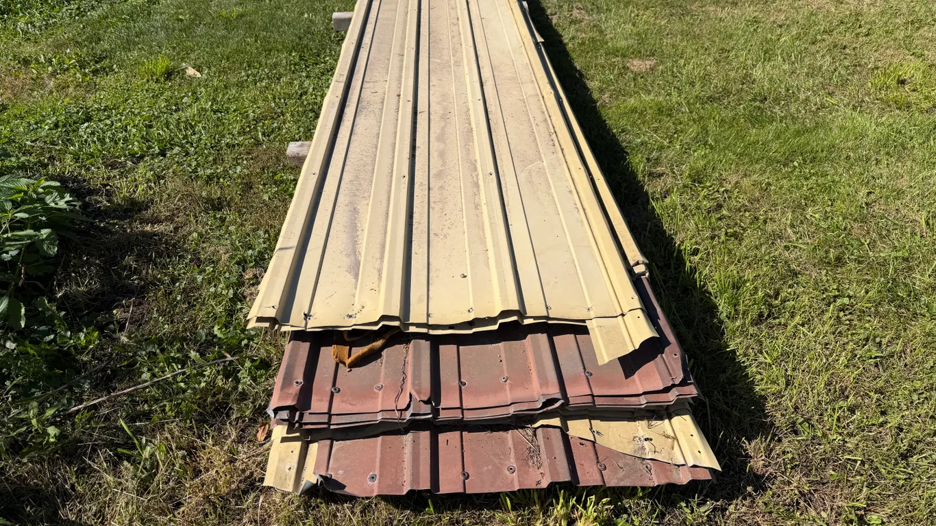 Assortment of Used Building Steel, Approx. 20 Pieces, Mostly 14’