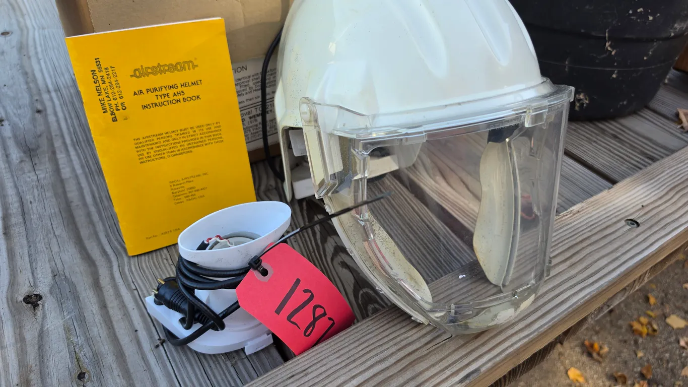 Air Purifying Helmet, Untested, *MUST BE PICKED UP BY FRIDAY, OCTOBER 23RD @ 4:00 PM. NO EXCEPTIONS