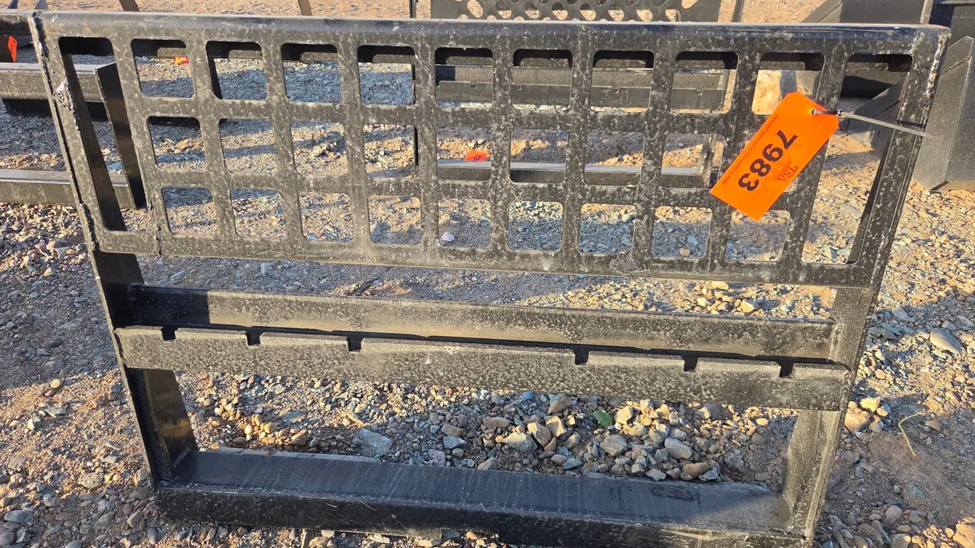 Unused Skid Steer Pallet Fork Backer