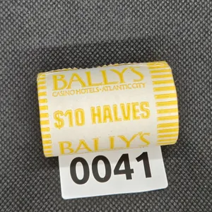 Roll of Bally's Casino Atlantic City $10 Kennedy Half Dollars