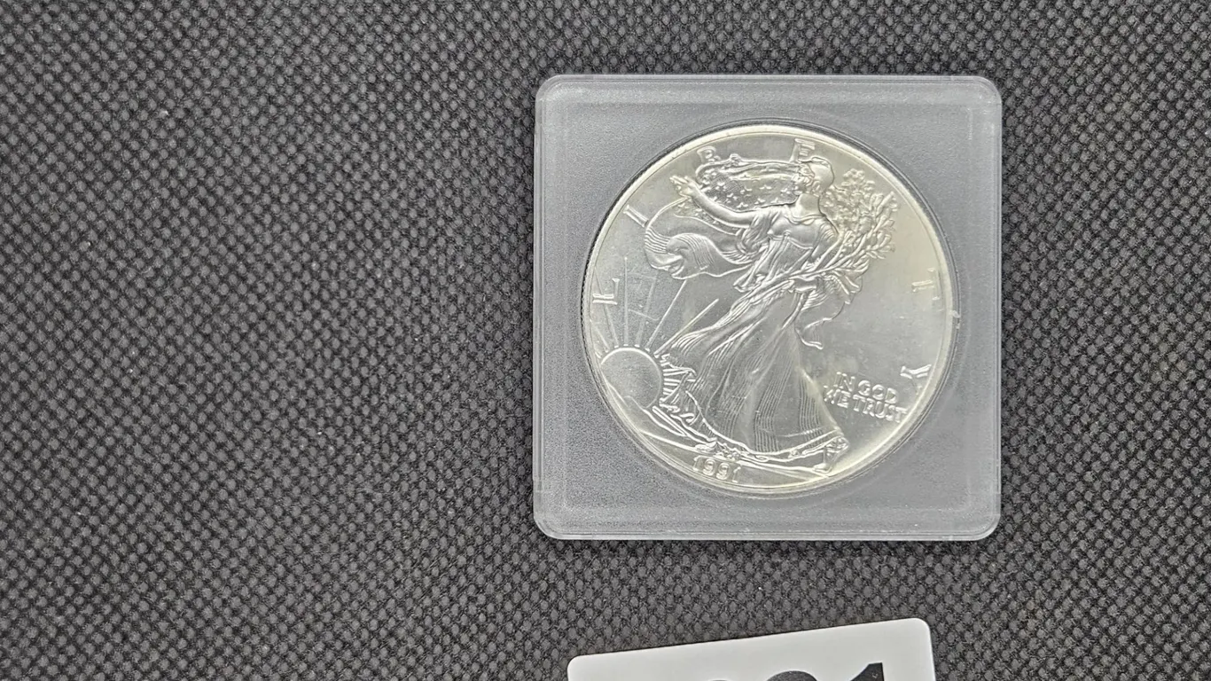 1991 American Silver Eagle One Ounce Silver Coin