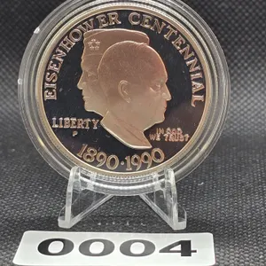 1990 Proof United States Eisenhower Centennial Silver Dollar