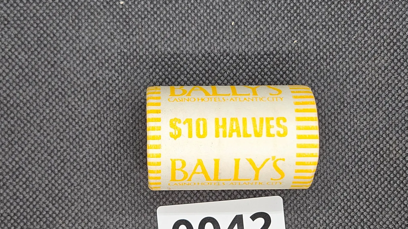 Roll of Bally's Casino Atlantic City $10 Kennedy Half Dollars