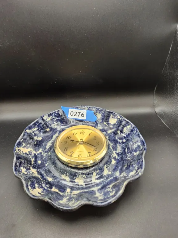 Ceramic Blue and White Quartz Clock