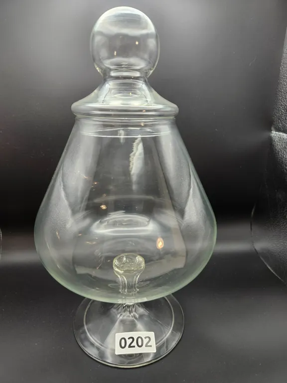 Clear Glass Apothecary Jar with Lid