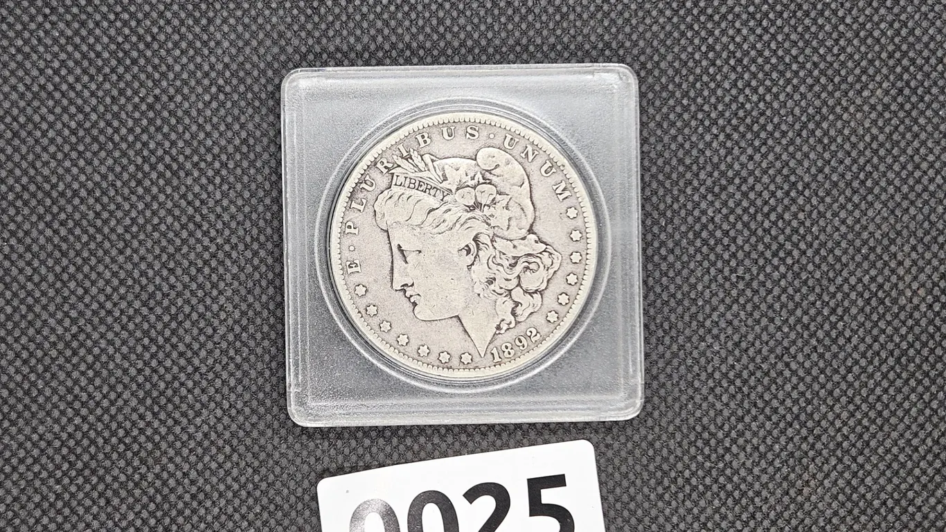 1892 Morgan Silver Dollar Coin