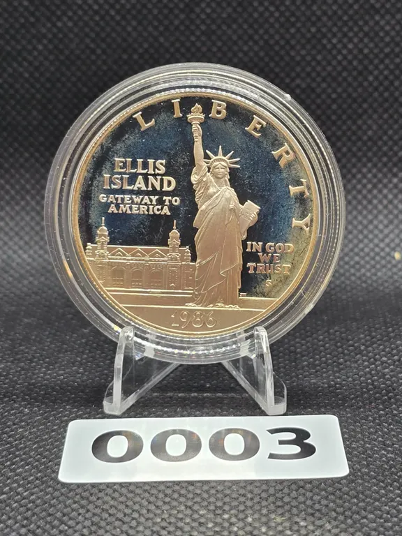 1986 Proof United States Liberty Silver Dollar