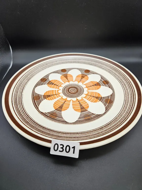 Vintage Floral Dinner Plate