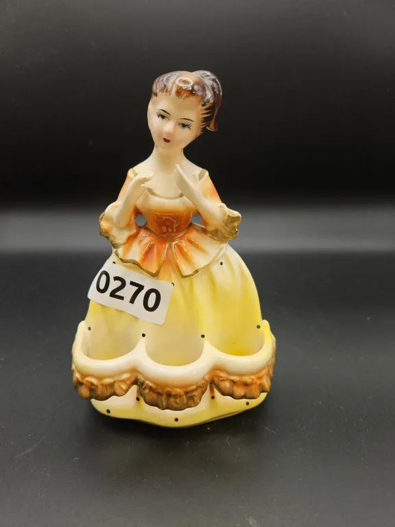 Vintage Chadwick Japan Ceramic Figurine Dresser Caddy