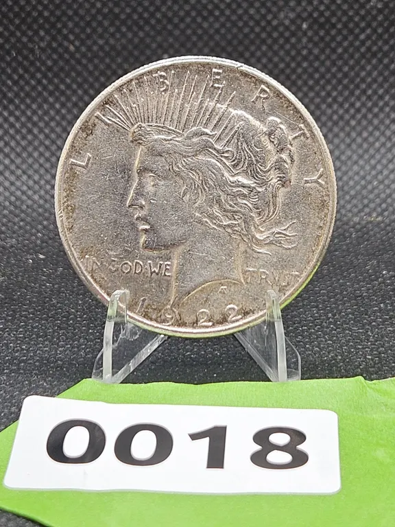 1922 S Peace Silver Dollar Coin