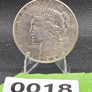 1922 S Peace Silver Dollar Coin